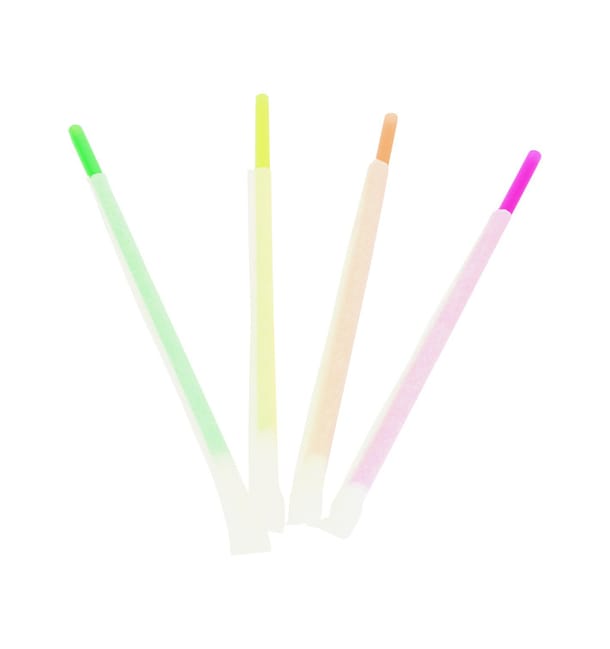 Pajita Recta Fluorescente Enfundada Ø6mm 20cm (10000 Uds) Pajita Recta Fluorescente Enfundada Ø6mm 20cm (10000 Uds)