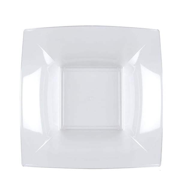 Plato Hondo Reutilizable PS Transp. Nice 18cm (300 Uds) Plato Hondo Reutilizable PS Transp. Nice 18cm (300 Uds)