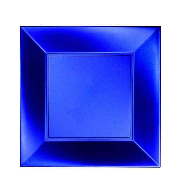 Plato Llano Reutilizable PP Azul Nice Pearl 18cm (25 Uds) Plato Llano Reutilizable PP Azul Nice Pearl 18cm (25 Uds)