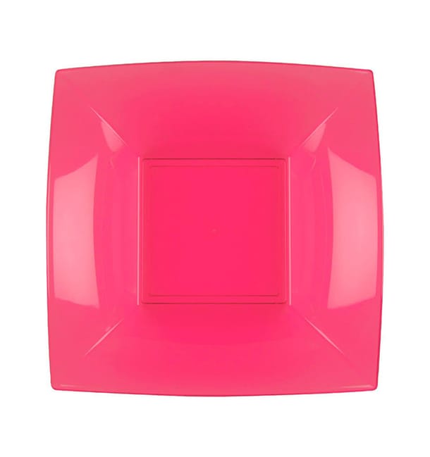 Plato Hondo Reutilizable PP Fucsia Nice 18cm (300 Uds) Plato Hondo Reutilizable PP Fucsia Nice 18cm (300 Uds)