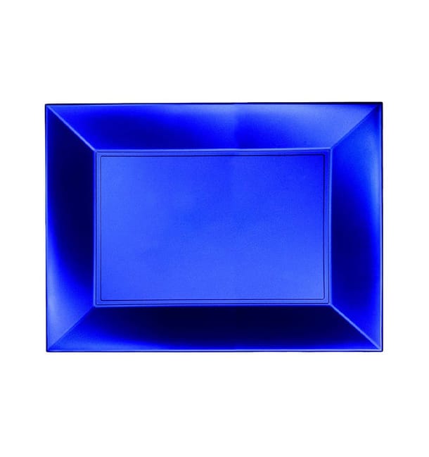Bandeja Reutilizable PP Azul Nice Pearl 28x19cm (12 Uds) Bandeja Reutilizable PP Azul Nice Pearl 28x19cm (12 Uds)