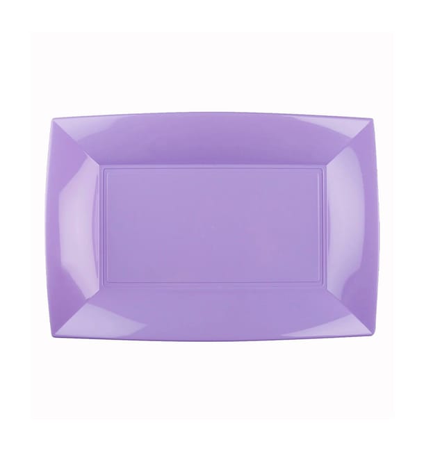 Bandeja Reutilizable PP Lila Nice 28x19cm (12 Uds) Bandeja Reutilizable PP Lila Nice 28x19cm (12 Uds)