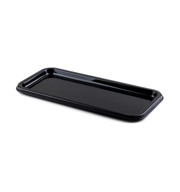 Bandeja Reutilizable PET Rectangular Negra 35X16cm (10 Uds) Bandeja Reutilizable PET Rectangular Negra 35X16cm (10 Uds)