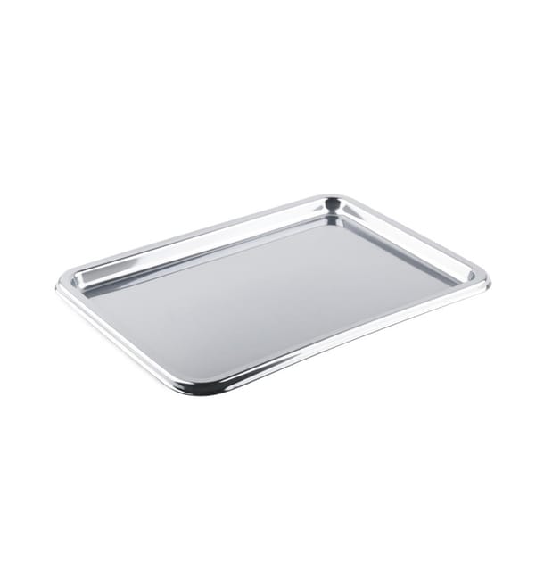 Bandeja Reutilizable PET Rectangular Plata 35X24cm (5 Uds) Bandeja Reutilizable PET Rectangular Plata 35X24cm (5 Uds)