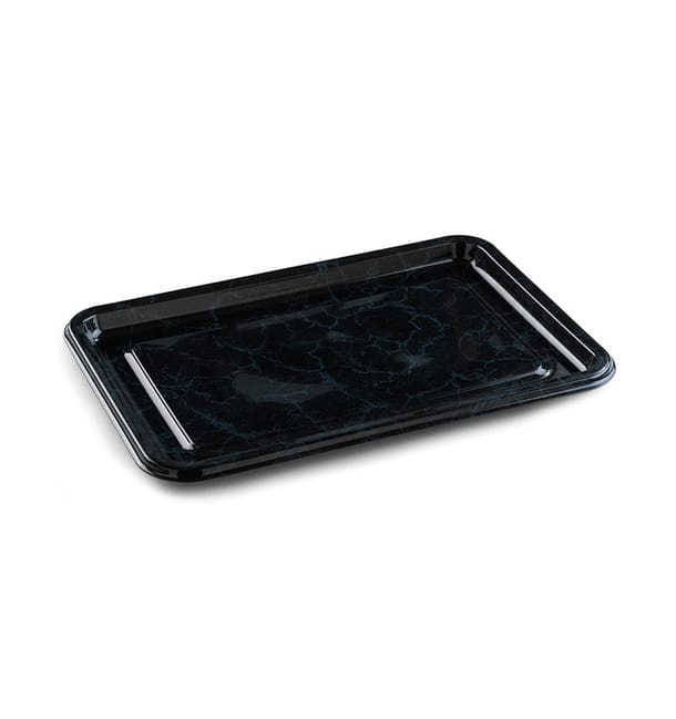 Bandeja Reutilizable PET Rectangular Negra 55X37cm (10 Uds) Bandeja Reutilizable PET Rectangular Negra 55X37cm (10 Uds)