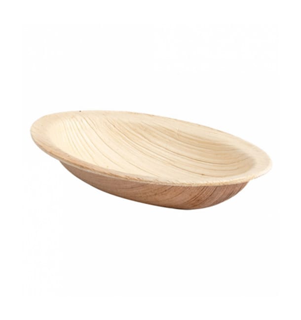 Minibol Ovalado Hoja de Palma 9x6x1,5cm (25 Uds) Minibol Ovalado Hoja de Palma 9x6x1,5cm (25 Uds)