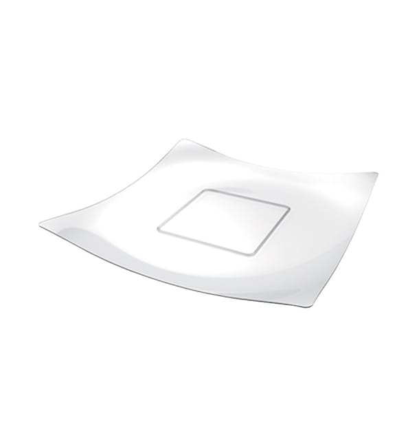 Mini Bandeja Degustación Sfera PS Cristal 13x13cm (24 Uds) Mini Bandeja Degustación Sfera PS Cristal 13x13cm (24 Uds)