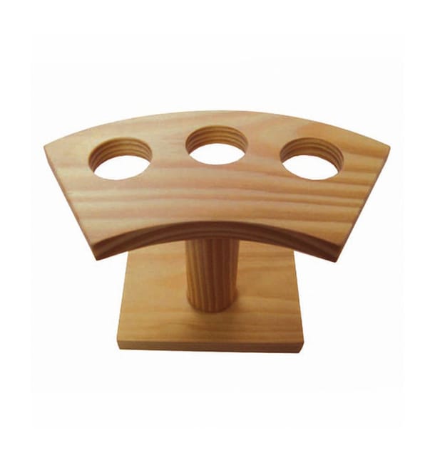 Soporte de Bambú para Cucurucho 3 Huecos (1 Ud) Soporte de Bambú para Cucurucho 3 Huecos (1 Ud)