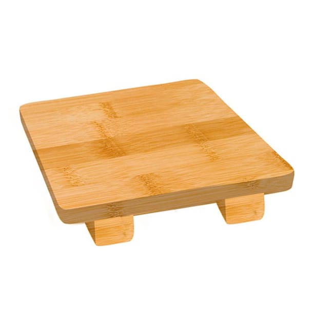 Bandeja de Bambú para Sushi 15x15x2,5cm (1 Ud) Bandeja de Bambú para Sushi 15x15x2,5cm (1 Ud)