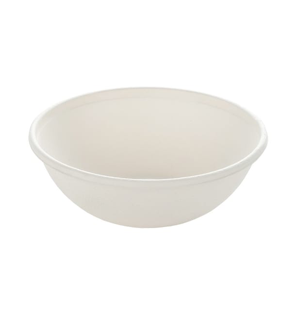 Mini Bol Caña de Azúcar Redondo Blanco 200ml (50 Uds) Mini Bol Caña de Azúcar Redondo Blanco 200ml (50 Uds)