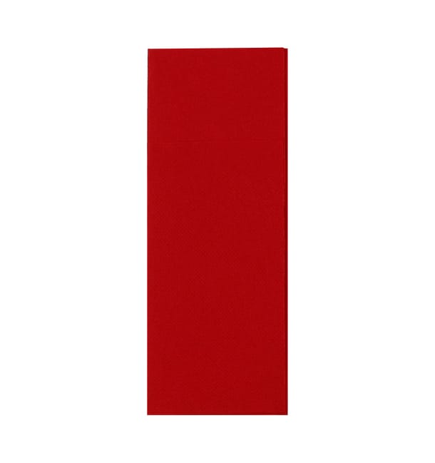 Servilleta Portacubiertos de Papel Rojo 32x40cm (1200 Uds) Servilleta Portacubiertos de Papel Rojo 32x40cm (1200 Uds)