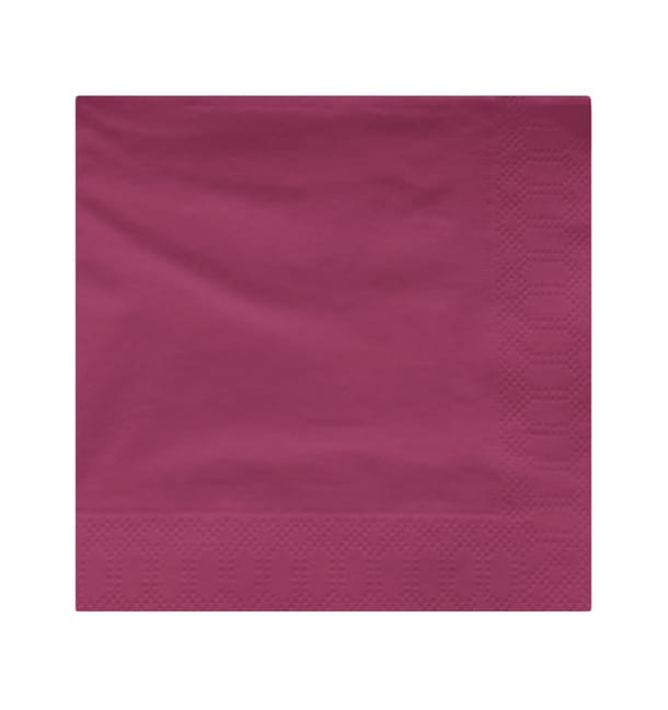Servilleta Papel Cenefa 20x20 2C Fucsia (100 Uds) Servilleta Papel Cenefa 20x20 2C Fucsia (100 Uds)