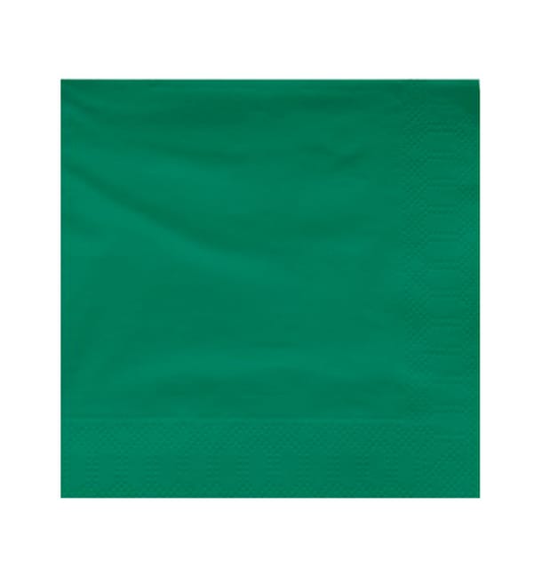 Servilleta Papel Cenefa 20x20cm 2C Verde (100 Uds) Servilleta Papel Cenefa 20x20cm 2C Verde (100 Uds)