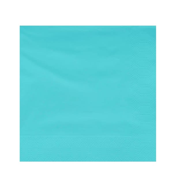 Servilleta Papel Cenefa 20x20cm 2C Turquesa (6000 Uds) Servilleta Papel Cenefa 20x20cm 2C Turquesa (6000 Uds)