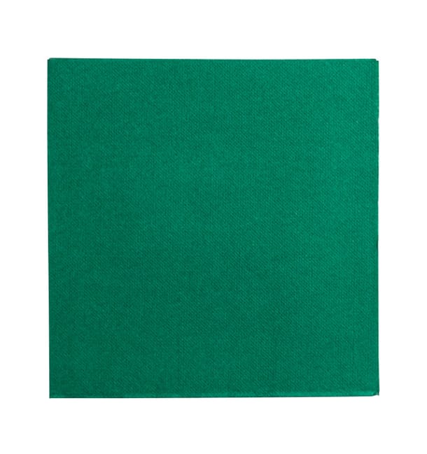 Servilleta Papel Punta Punta 25x25cm Verde (1400 Uds)