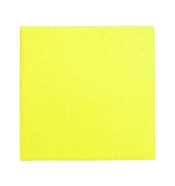 Servilleta de Papel Punta Punta 25x25cm Amarilla (1400 Uds) Servilleta de Papel Punta Punta 25x25cm Amarilla (1400 Uds)