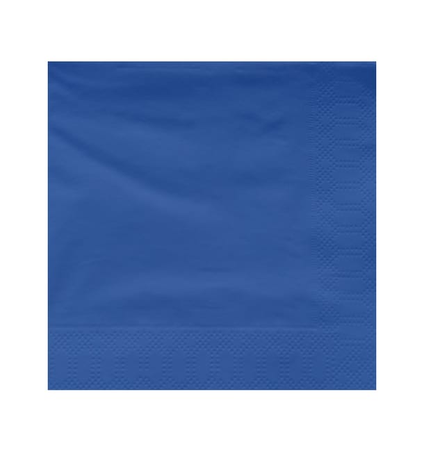 Servilleta de Papel Cenefa 30x30cm Azul 2 Capas (100 Uds) Servilleta de Papel Cenefa 30x30cm Azul 2 Capas (100 Uds)