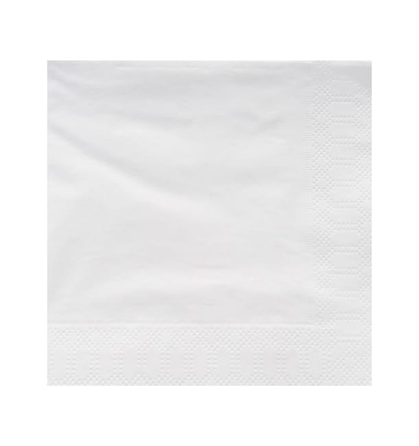 Servilleta Papel Cenefa Blanca 40x40cm 3C (50 Uds) Servilleta Papel Cenefa Blanca 40x40cm 3C (50 Uds)