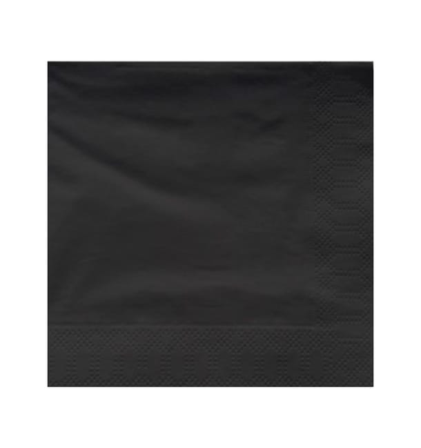 Servilleta Papel Cenefa Negra 40x40cm (1200 Uds) Servilleta Papel Cenefa Negra 40x40cm (1200 Uds)