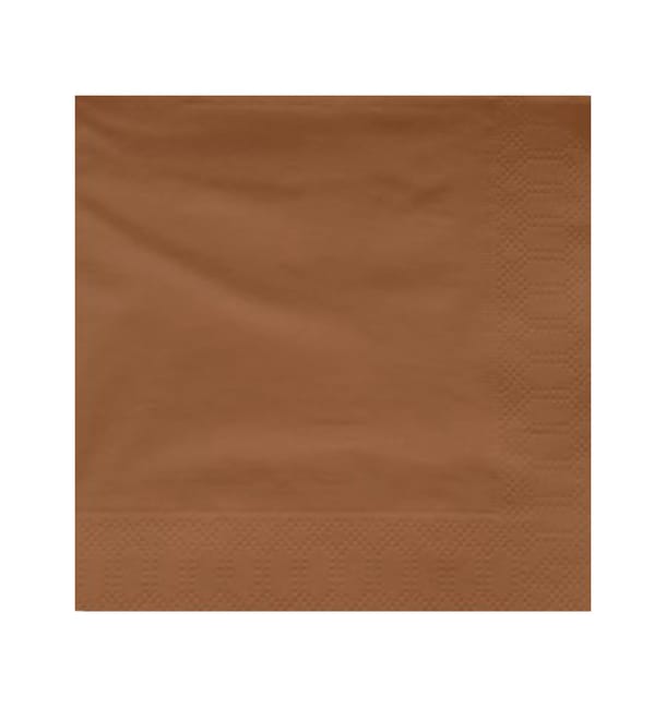 Servilleta Papel Cenefa Marrón 40x40cm (50 Uds) Servilleta Papel Cenefa Marrón 40x40cm (50 Uds)