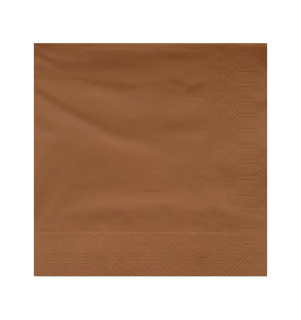 Servilleta Papel Cenefa Marrón 40x40cm (1200 Uds)