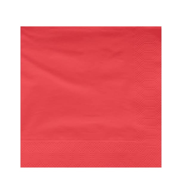 Servilleta Papel Cenefa Roja 40x40cm (1200 Uds) Servilleta Papel Cenefa Roja 40x40cm (1200 Uds)