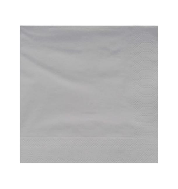 Servilleta Papel Cenefa Gris 40x40cm (1200 Uds) Servilleta Papel Cenefa Gris 40x40cm (1200 Uds)
