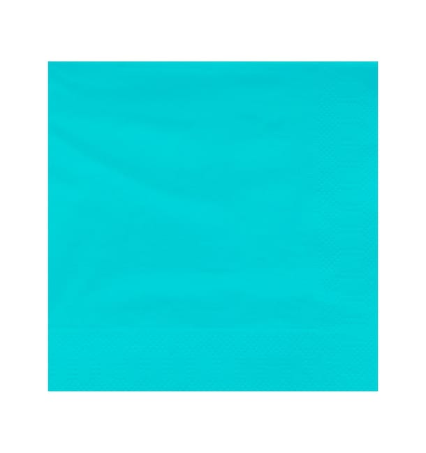 Servilleta Papel Cenefa Turquesa 40x40cm (50 Uds) Servilleta Papel Cenefa Turquesa 40x40cm (50 Uds)