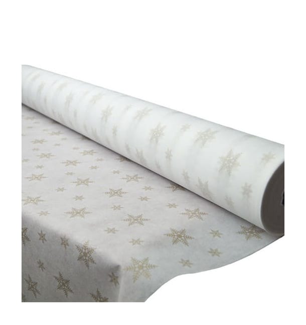 Mantel Rollo Novotex Blanco "Estrellas" 1,2x50m P40cm (1 Ud)