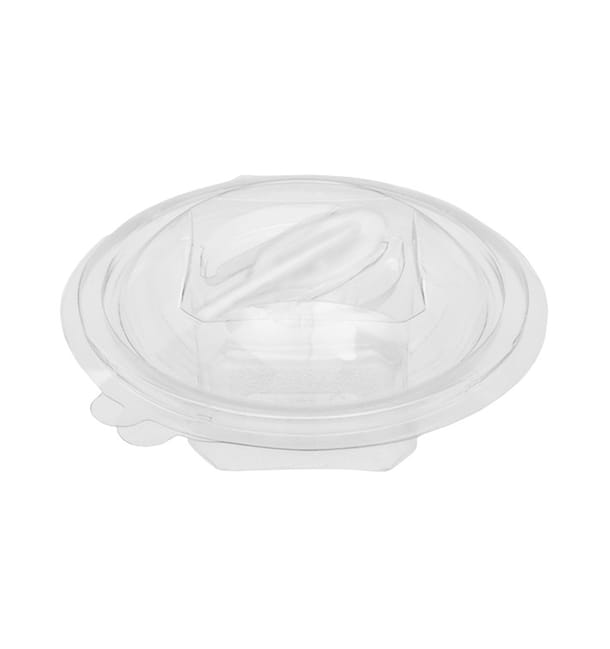 Bol Redondo Bisagra APET con Cuchara 150ml Ø120mm (420 Uds) Bol Redondo Bisagra APET con Cuchara 150ml Ø120mm (420 Uds)