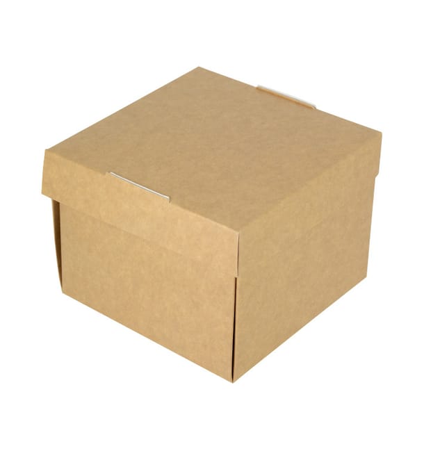 Caja Hamburguesa Gourmet Kraft 13x13x10cm (150 Uds) Caja Hamburguesa Gourmet Kraft 13x13x10cm (150 Uds)