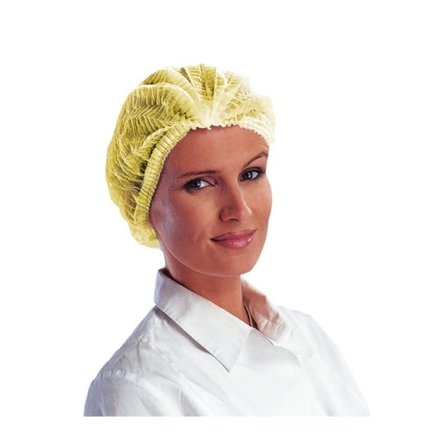 Gorros de Polipropileno Acordeón Amarillo 2 gomas Ø53cm (100 Uds) Gorros de Polipropileno Acordeón Amarillo 2 gomas Ø53cm (100 Uds)