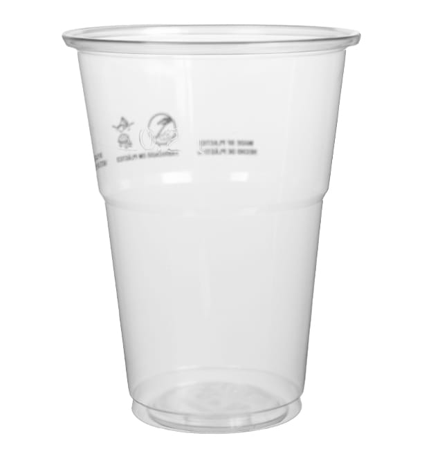 Vaso de Agua de Plástico Duro Transparente para Hostelería
