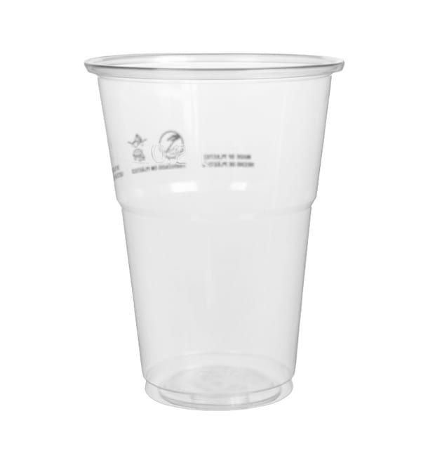 Vaso de Agua de Plástico Duro Transparente para Hostelería