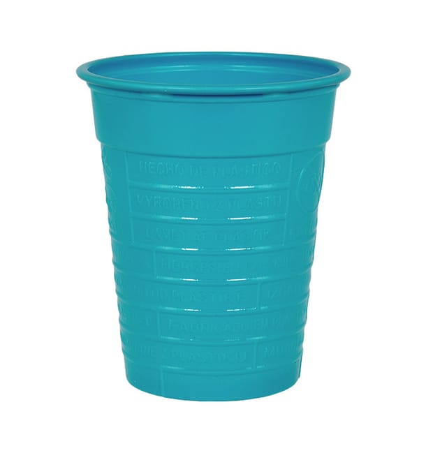 Vaso de Plastico PS Turquesa 200ml Ø7cm (50 Uds) Vaso de Plastico PS Turquesa 200ml Ø7cm (50 Uds)