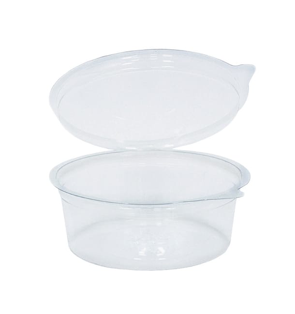 Tarrina Redonda Bisagra APET Transparente 250ml Ø120mm (40 Uds) Tarrina Redonda Bisagra APET Transparente 250ml Ø120mm (40 Uds)