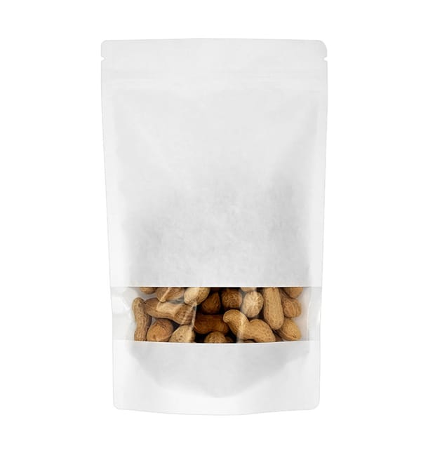 Bolsa Doypack Autocierre Zip y Ventana Blanco 16+8x26cm (1000 Uds) Bolsa Doypack Autocierre Zip y Ventana Blanco 16+8x26cm (1000 Uds)