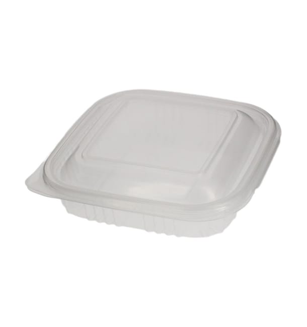 Tarrina Cuadrada Tapa Bisagra PP 250ml (900 Uds) Tarrina Cuadrada Tapa Bisagra PP 250ml (900 Uds)