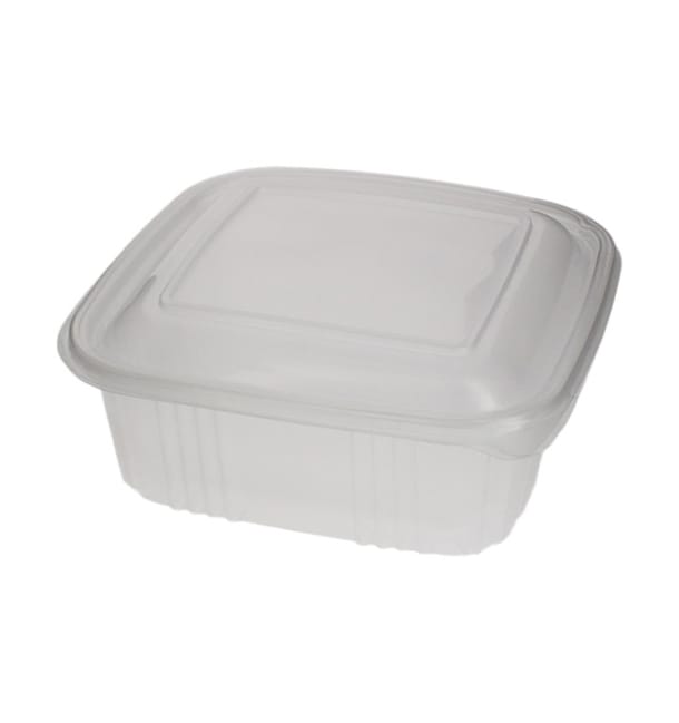 Tarrina Cuadrada Tapa Bisagra PP 1000ml (500 Uds) Tarrina Cuadrada Tapa Bisagra PP 1000ml (500 Uds)