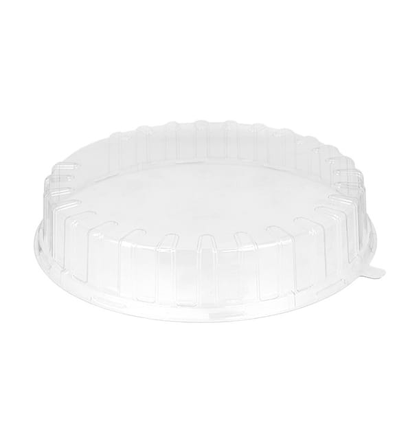 Tapa para Envase Tarta APET Transparente Ø31x6cm (90 Uds) Tapa para Envase Tarta APET Transparente Ø31x6cm (90 Uds)