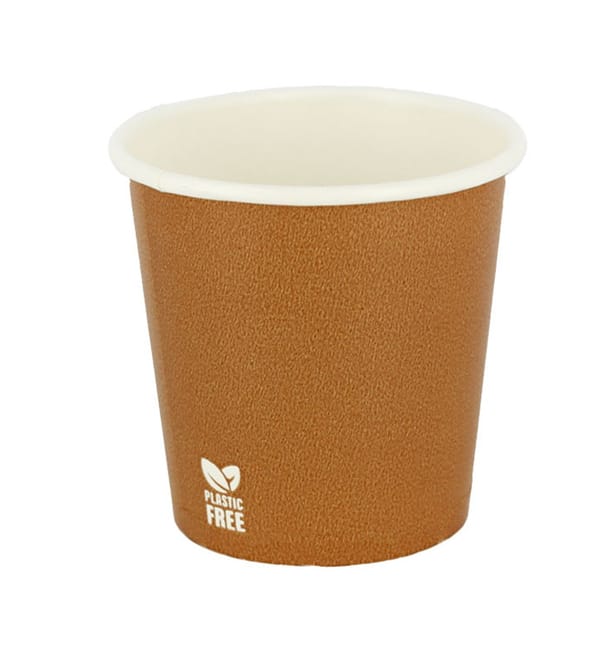 Vaso Cartón Plastic Free 4 Oz/120ml "Caramelo" Ø6,2cm (100 Uds) Vaso Cartón Plastic Free 4 Oz/120ml "Caramelo" Ø6,2cm (100 Uds)