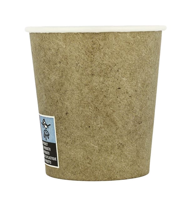 Vaso Cartón 4Oz/120ml Kraft Ø6,2cm (80 Uds) Vaso Cartón 4Oz/120ml Kraft Ø6,2cm (80 Uds)