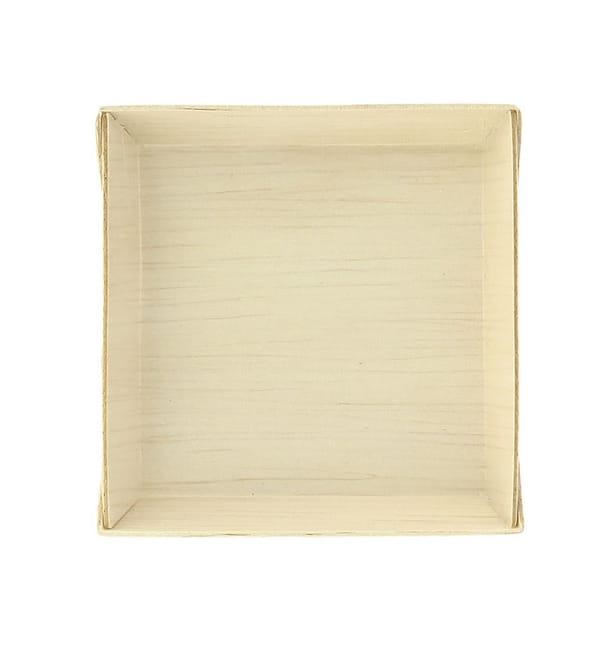 Mini Plato de Madera Cuadrado 7x7x1,5cm (200 Uds) Mini Plato de Madera Cuadrado 7x7x1,5cm (200 Uds)
