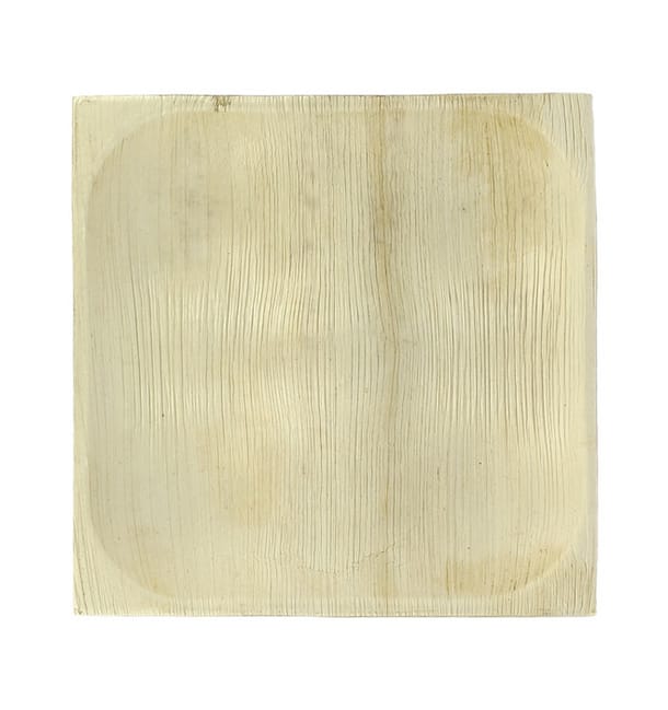 Plato Cuadrado Hoja de Palma 4C 20,5X20,5cm (100 Uds) Plato Cuadrado Hoja de Palma 4C 20,5X20,5cm (100 Uds)