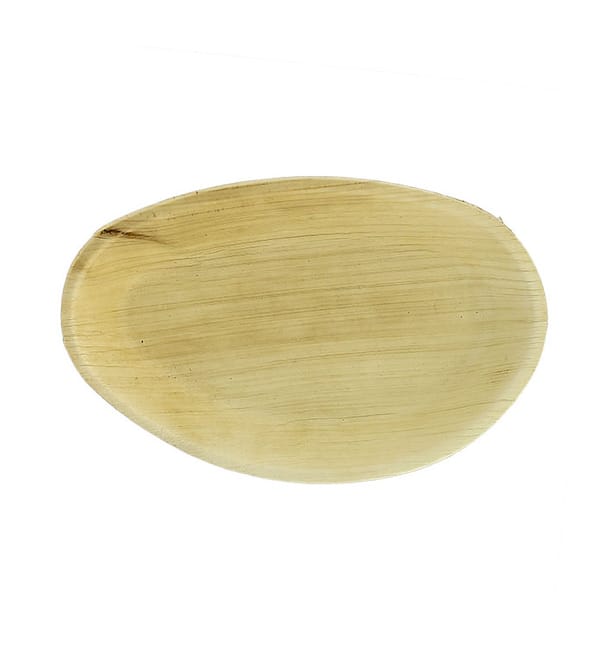 Plato Ovalado Hoja de Palma 19x12cm (10 Uds) Plato Ovalado Hoja de Palma 19x12cm (10 Uds)