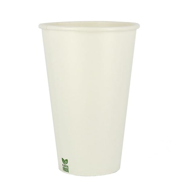 Vaso Cartón Plastic Free 12 Oz/360ml Blanco Ø8cm (1.000 Uds) Vaso Cartón Plastic Free 12 Oz/360ml Blanco Ø8cm (1.000 Uds)