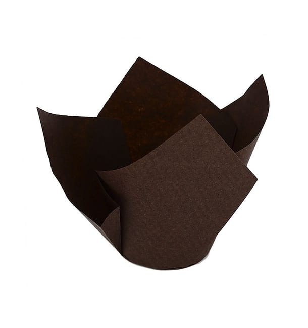 Cápsula Muffin Tulipa Twist Ø50x65/98 mm Marrón (2.000 Uds) Cápsula Muffin Tulipa Twist Ø50x65/98 mm Marrón (2.000 Uds)