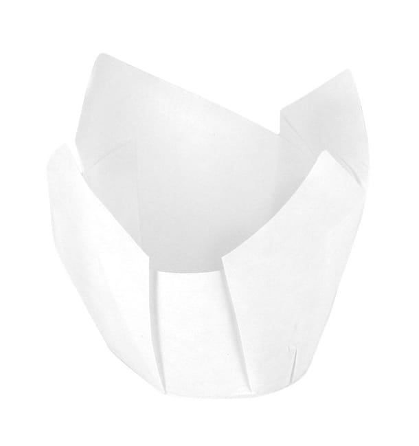 Cápsula Muffin Tulipa Ø50x42/72 mm Blanca (2160 Uds) Cápsula Muffin Tulipa Ø50x42/72 mm Blanca (2160 Uds)