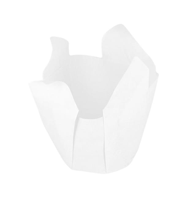 Cápsula Muffin Tulipa Ø50x50/80 mm Blanca (2000 Uds) Cápsula Muffin Tulipa Ø50x50/80 mm Blanca (2000 Uds)