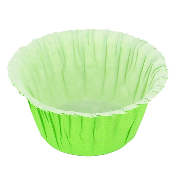 Cápsulas para Cupcakes 4,9x3,8x7,5cm Verde (500 Uds)